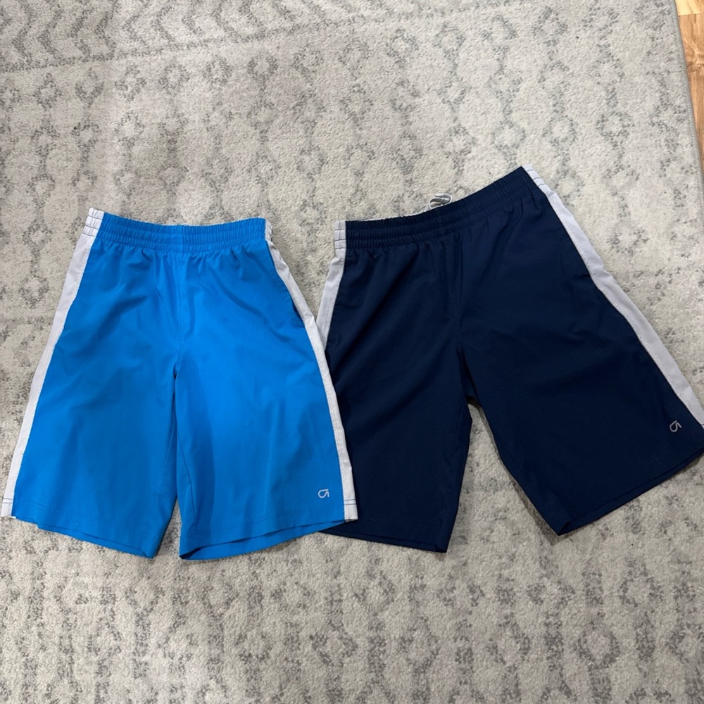 Gap Kids Boys XL (12) Pull On Athletic Shorts Breathable Elastic - Lot Of 2